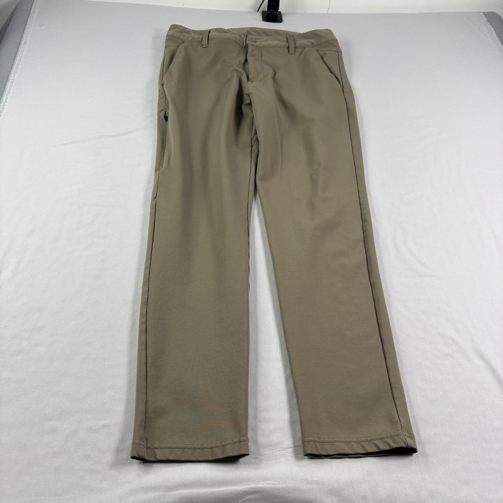 BYLT Pants Mens Large Brown Everyday 2.0 Golf Chino Slim Fit Stretch Performance